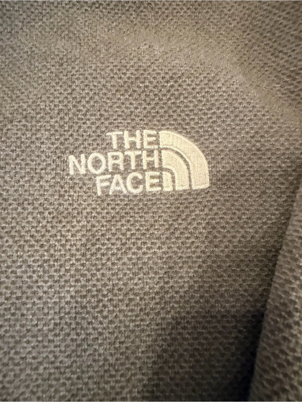 The North Face Sweater Mens SZ XL Light Gray Quarter Half Zip Fleece